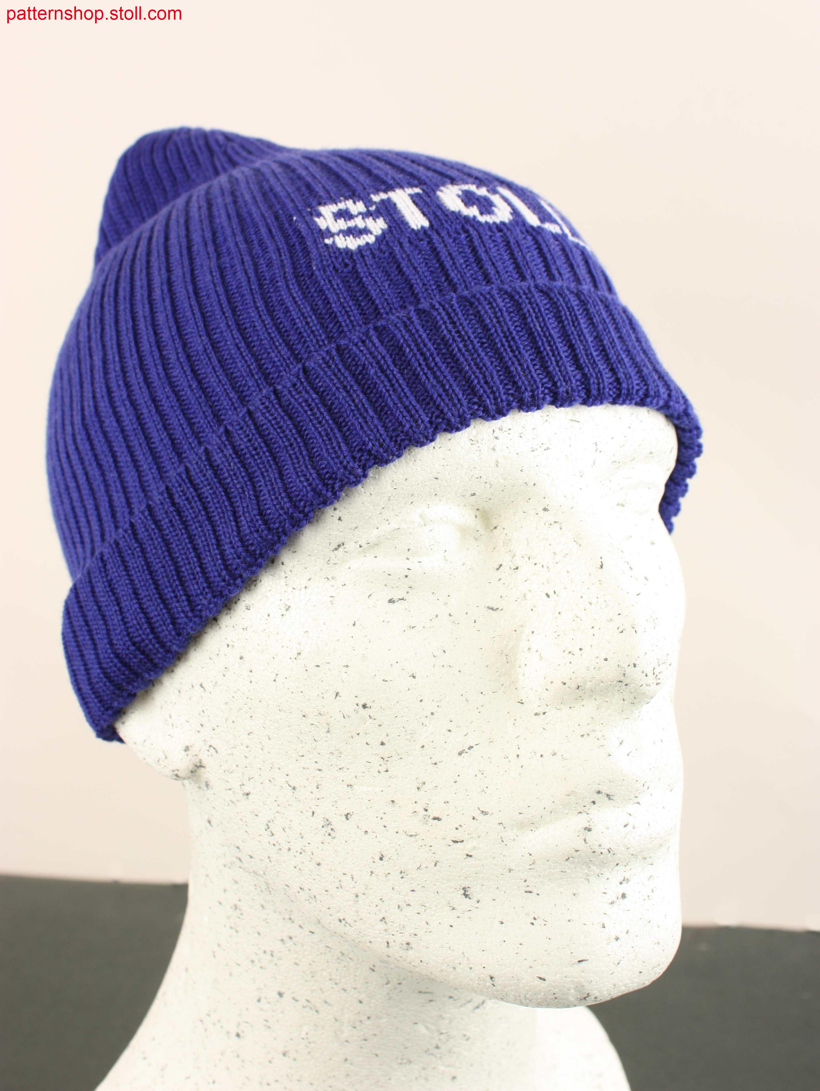 Cap in 2x2 rib with "Stoll" logo / M