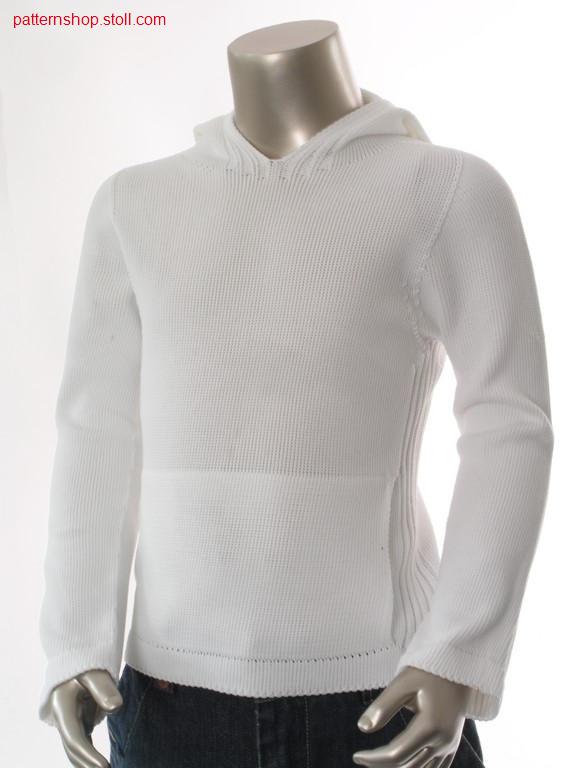 Jersey children's hooded pullover / Rechts-Links Kinder Kapuzenpullover