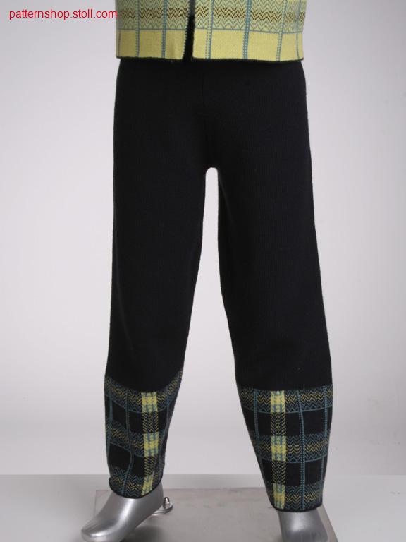 Fully fashion children's trousers in 1x1 half-cardigan / Fully Fashion Kinderhose in 1x1 Perlfang