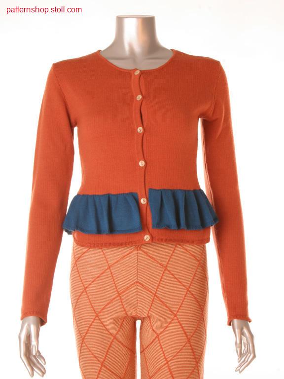 Fitted Fully Fashion jersey peplum jacket / Taillierte FullyFashion Rechts-Links Sch