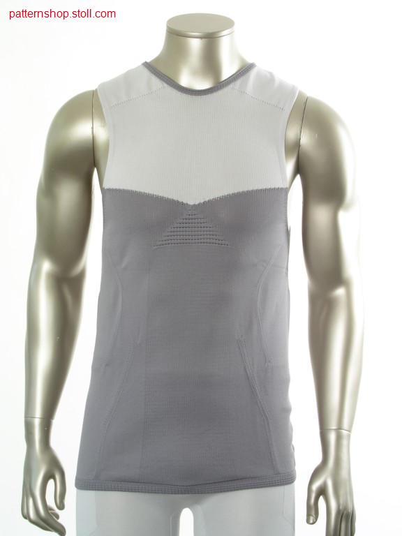 Jersey sports intarsia tank-top / Rechts-Links Intarsia Sport Tank-Top