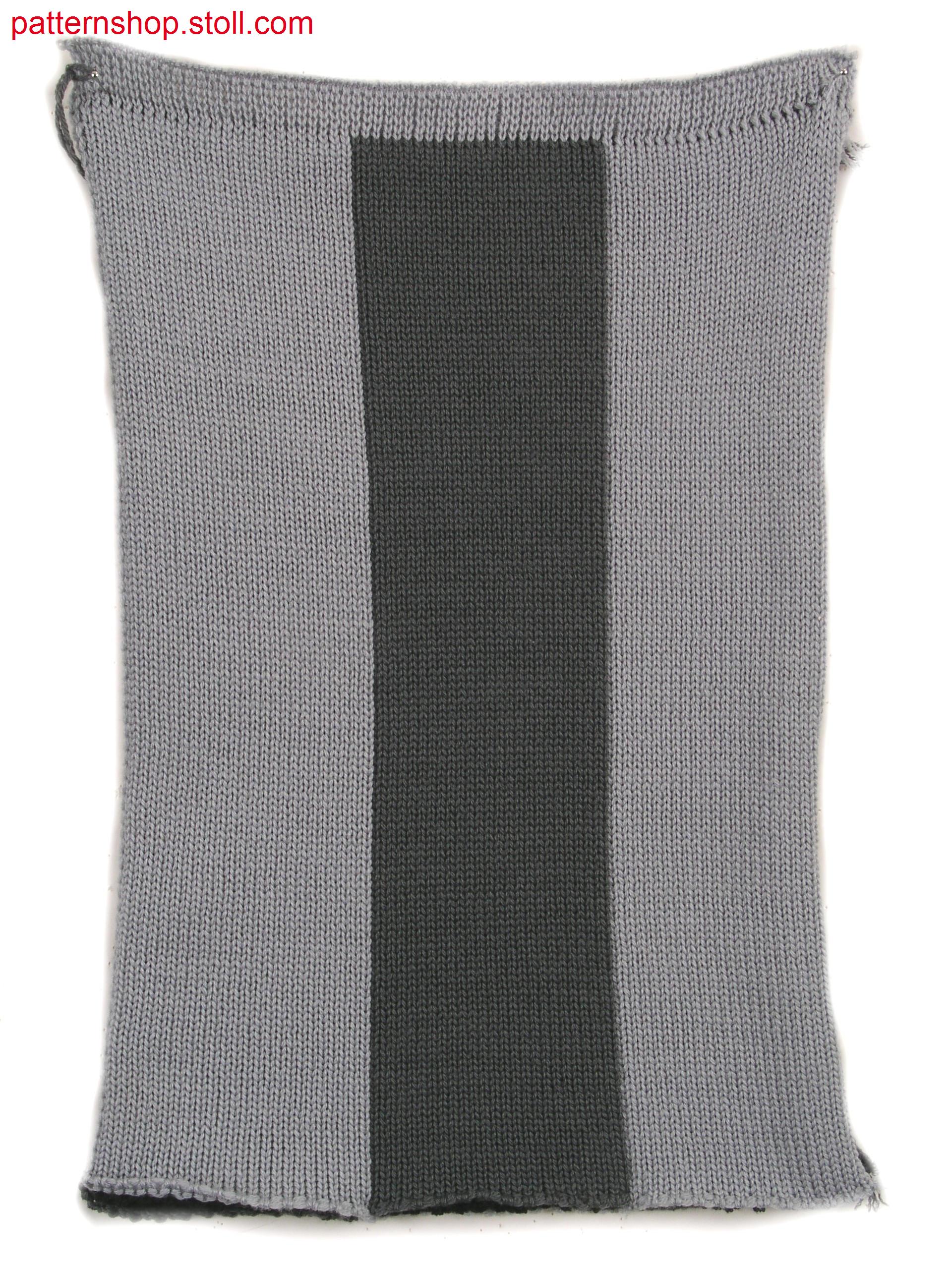 Three layer fabric (cross tubular) in 1x1 technique / Dreilagiges Gestrick (Kreuzschlauch) in 1x1 Technik