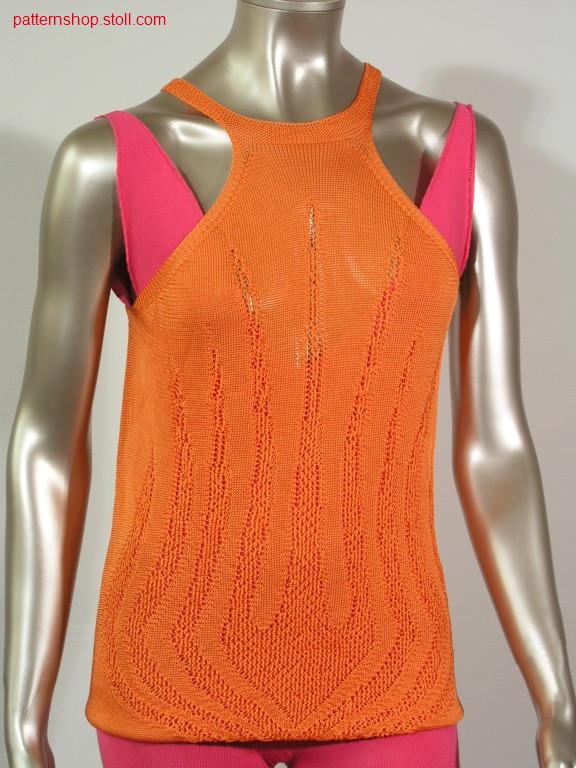 2-layer Top, in one another,with pointelle / 2-lagiges Top, lagen ineinander mit Petinet.