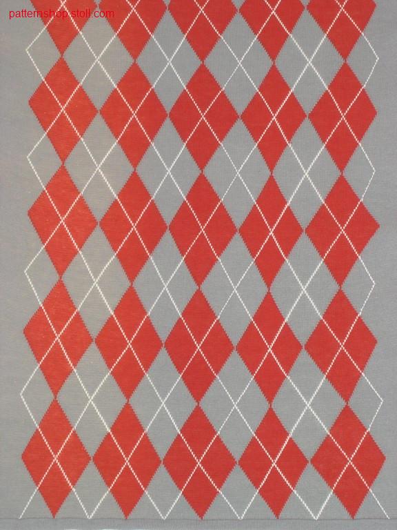 Burlington-intarsia pattern with 22 intarsia yarn carriers /Burlington-Intarsiamuster mit 22 Intarsia Fadenf