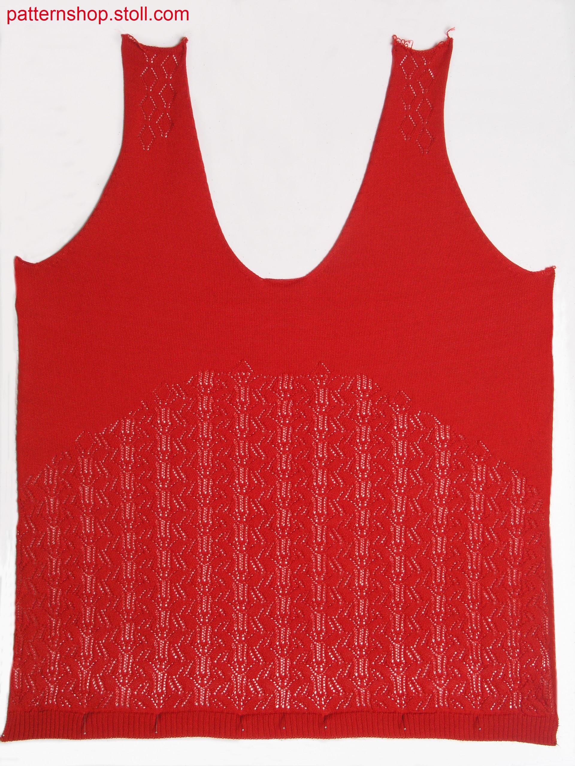 Fitted Fully Fashion top with pointelle structure / Tailliertes Fully Fashion Top mit Petinetstruktur