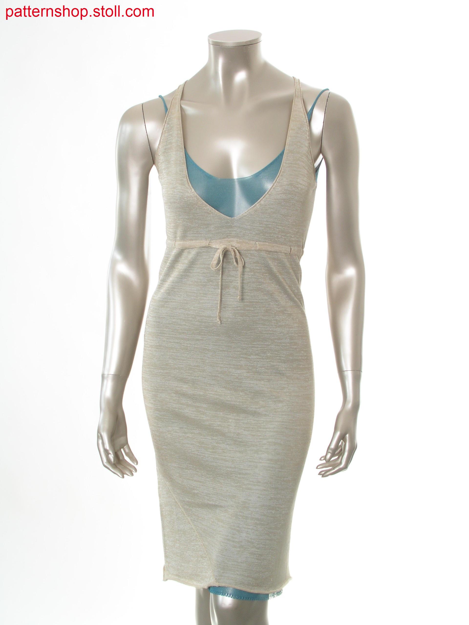 Fully Fashion jersey empire dress with deep V-neck / FullyFashion Rechts-Links Empirekleid mit tiefen V-Ausschnitt