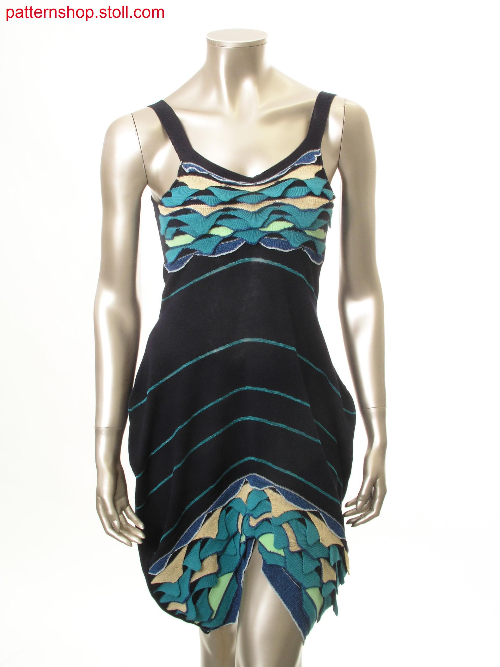 Fully Fashion jersey balloon strap dress / Fully Fashion Rechts-Links Ballon-Tr