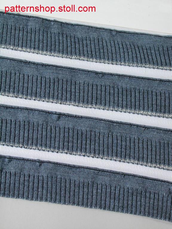 2x1 rib trimming / 2x1 Ripp-Blende