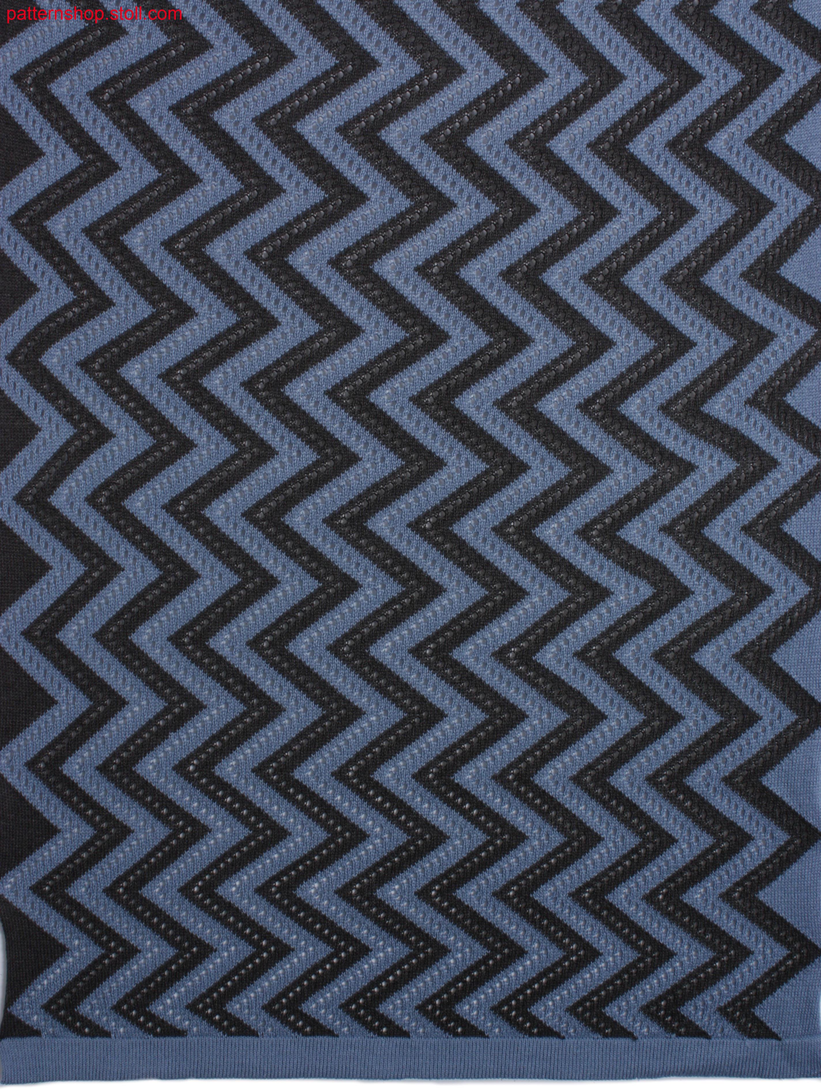 Intarsia pattern with pointelle structure / Intarsiamustermit Petinetstruktur