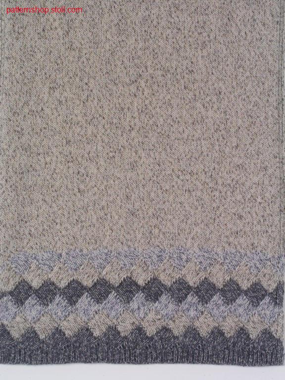 3-colour borders in gore technique / 3-farbiges Bord