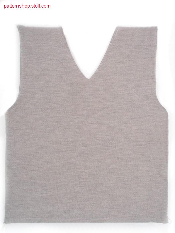 Fully fashion front piece in double jersey / Fully Fashion Vorderteil in Rechts-Rechts