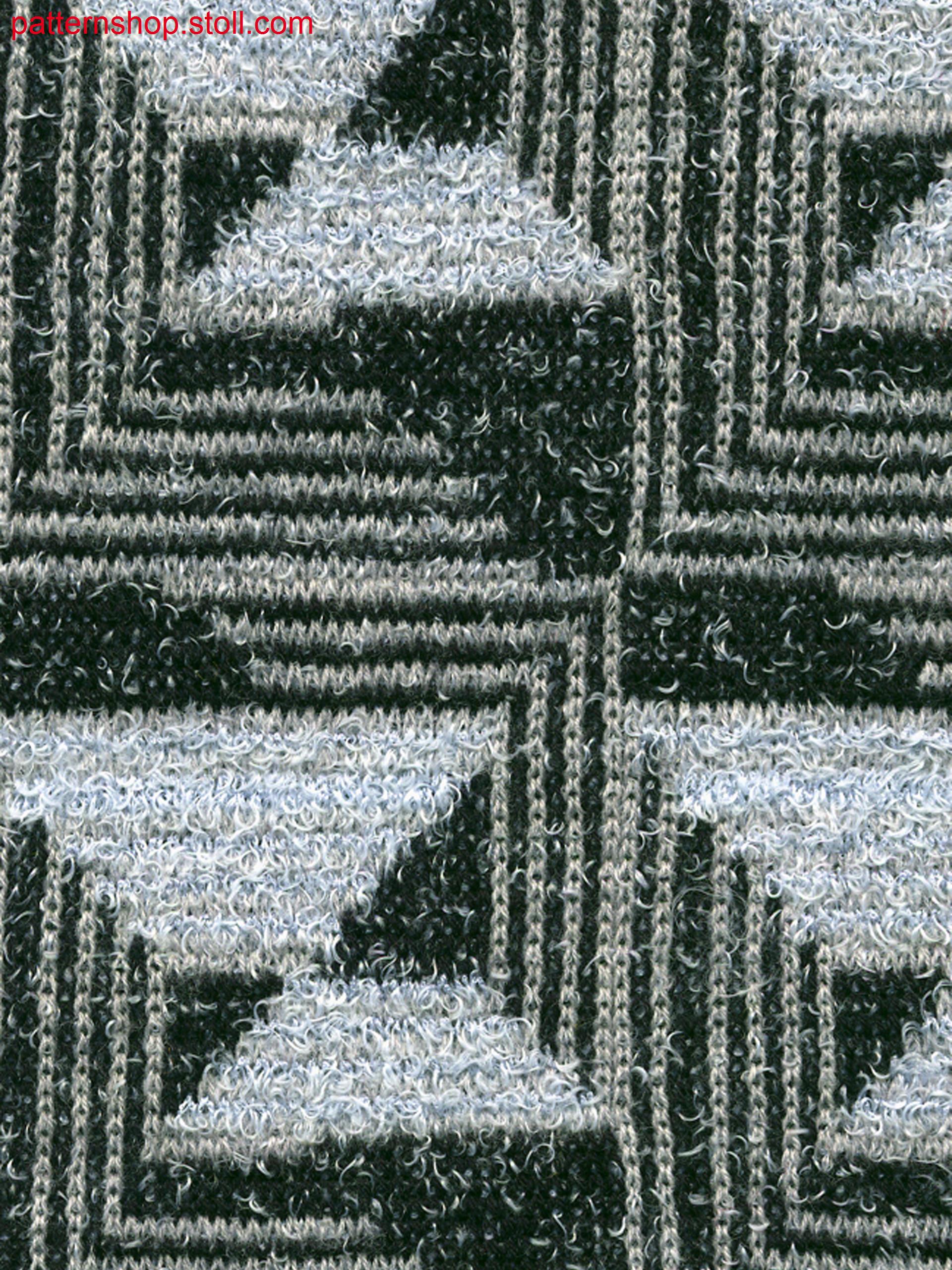3-colored stripe jacquard