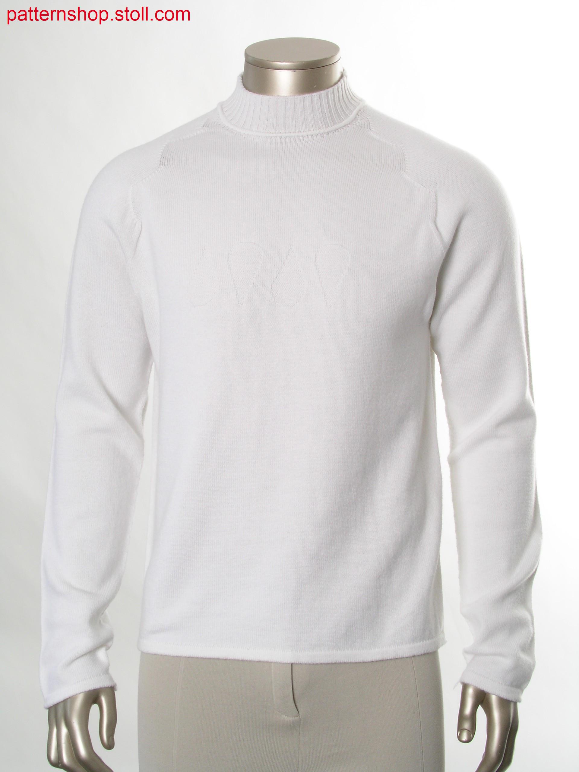 Pullover with jersey structure / Pullover mit Rechts-Links Struktur