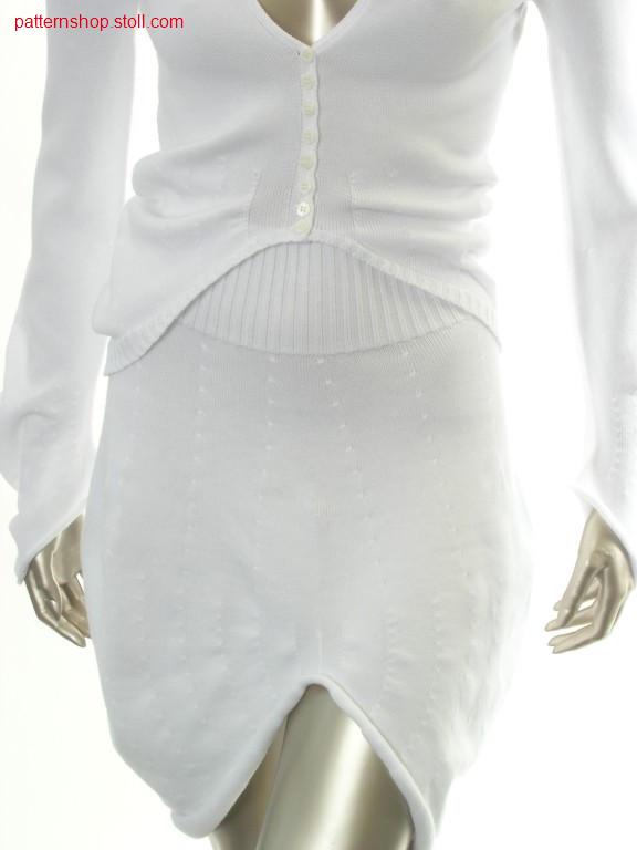 Jersey balloon skirt in gore technique / Rechts-Links Ballonrock in Spickeltechnik