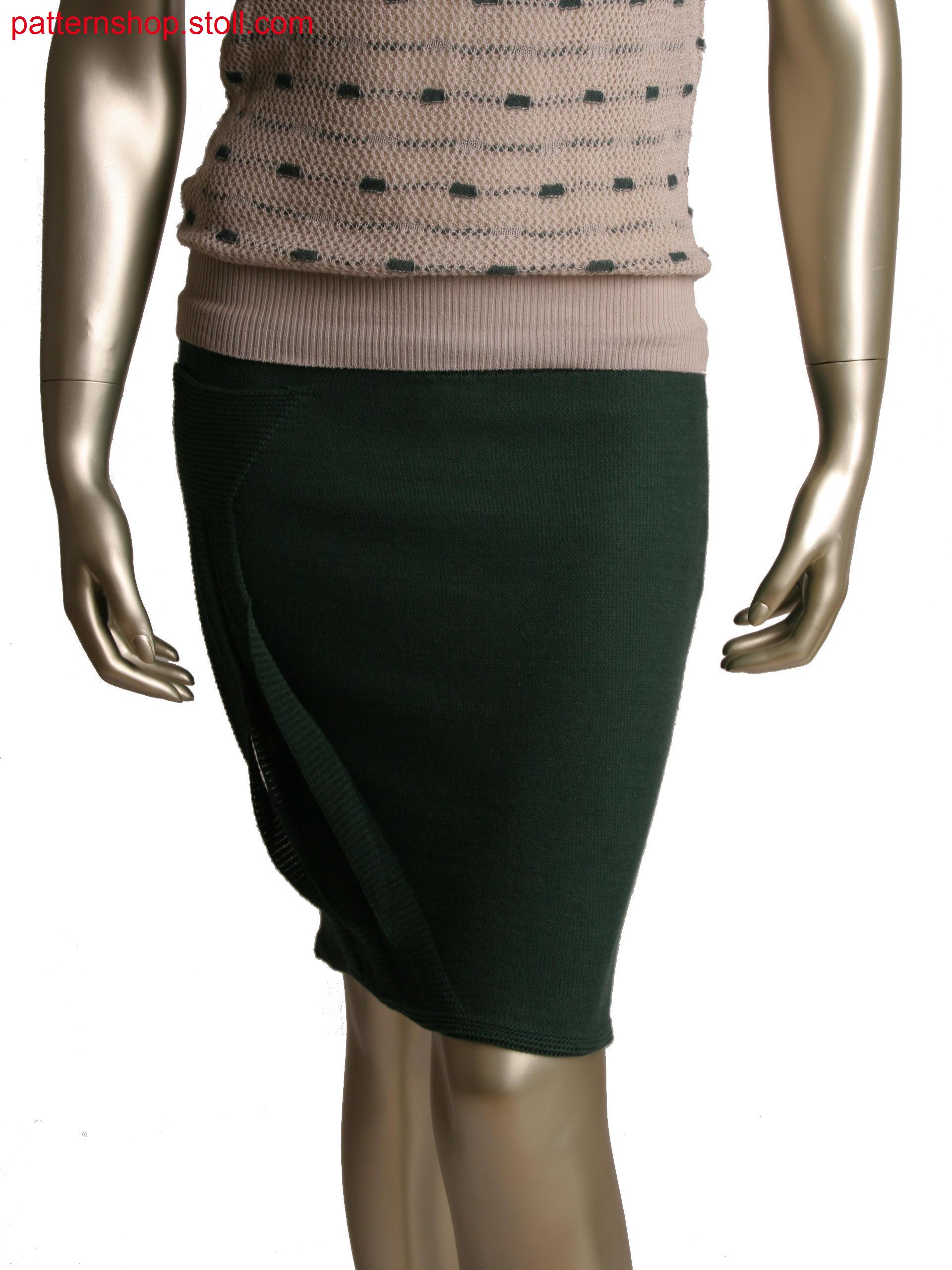 Fully Fashion skirt, Stoll-applications