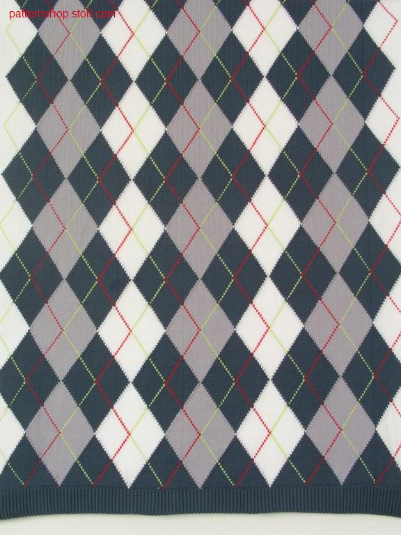 Burlington Intarsia pattern with 26 intarsia yarn carriers / Burlington Intarsiamuster mit 26 Intarsia Fadenf