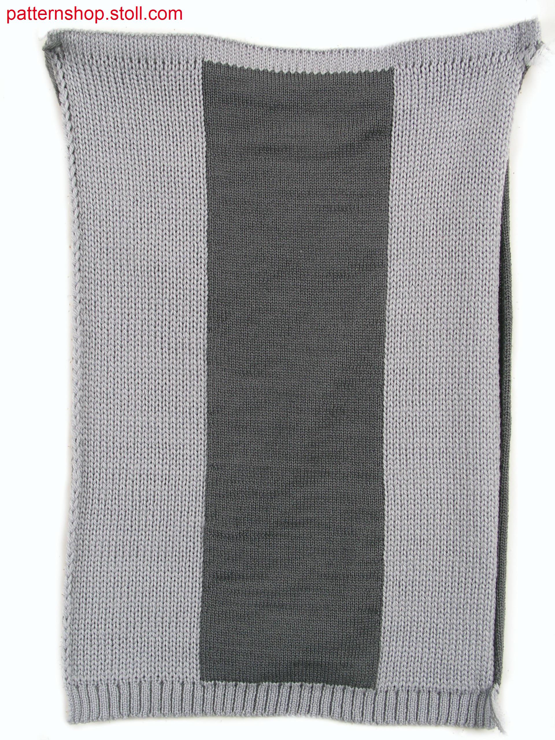 Two layer fabric (cross tubular, Stoll-multi gauges