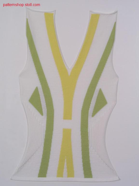 Multi colour FF-intarsia front / Mehrfarbiges FF-Intarsia Vorderteil