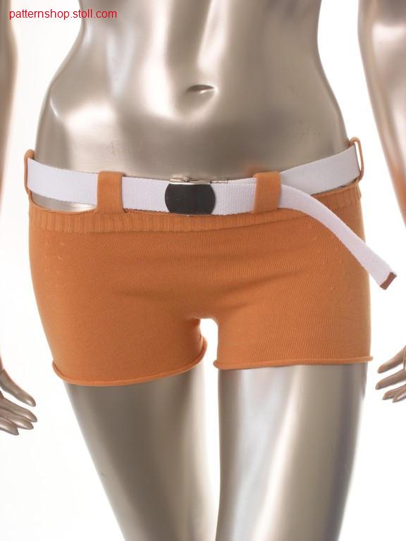 Sorts with knitted on belt loops / Kurze Hose  mit angestrickten G