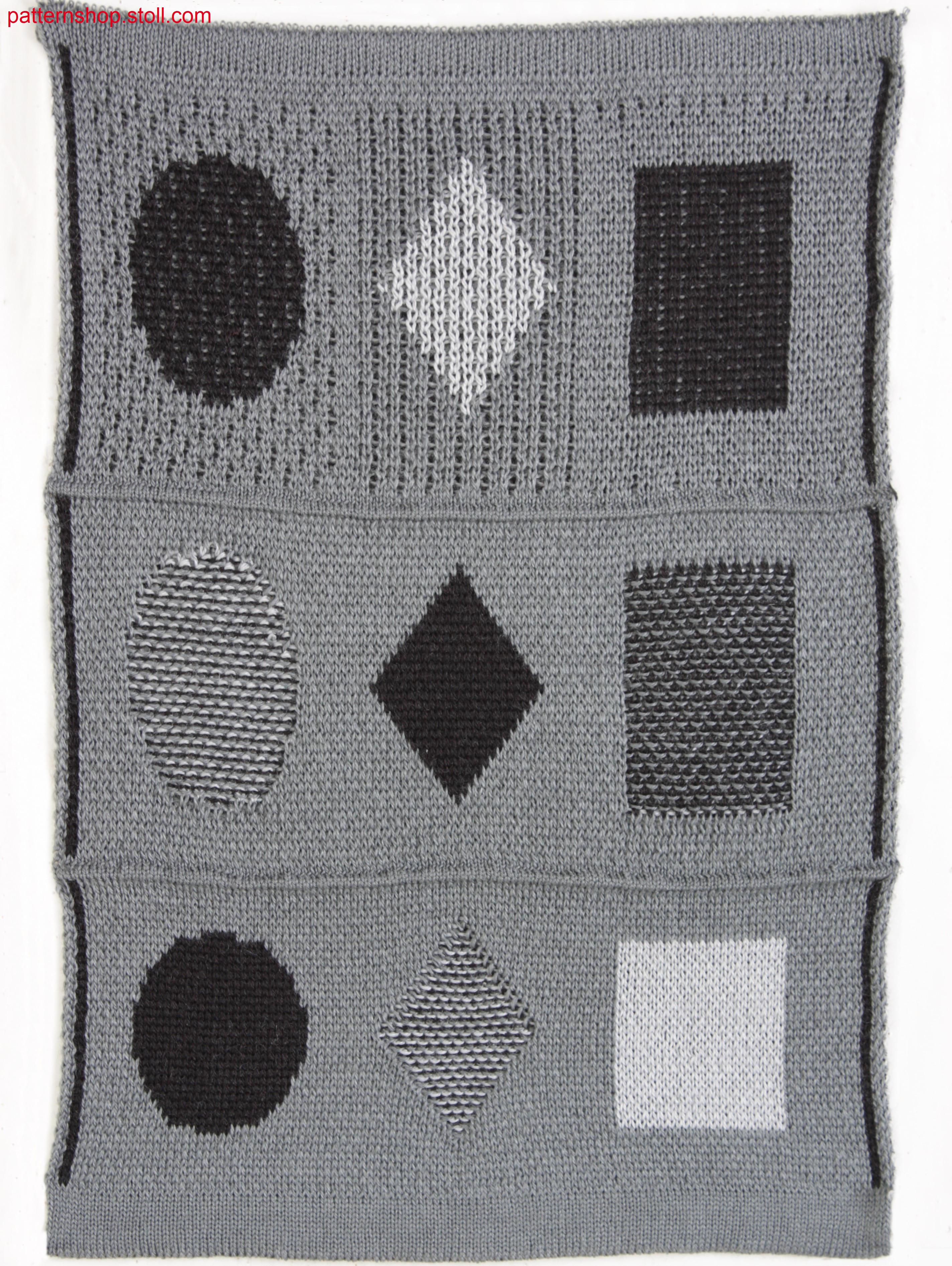 Multi-coloured relief jacquard with twill back / Mehrfarbiger Reliefjacquard mit K