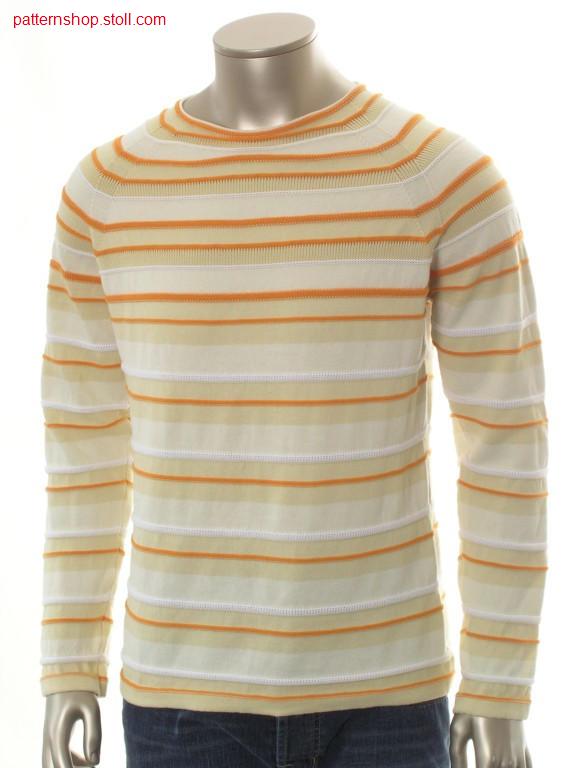 Ringed FF-raglan pullover / Geringelter FF-Raglanpullover