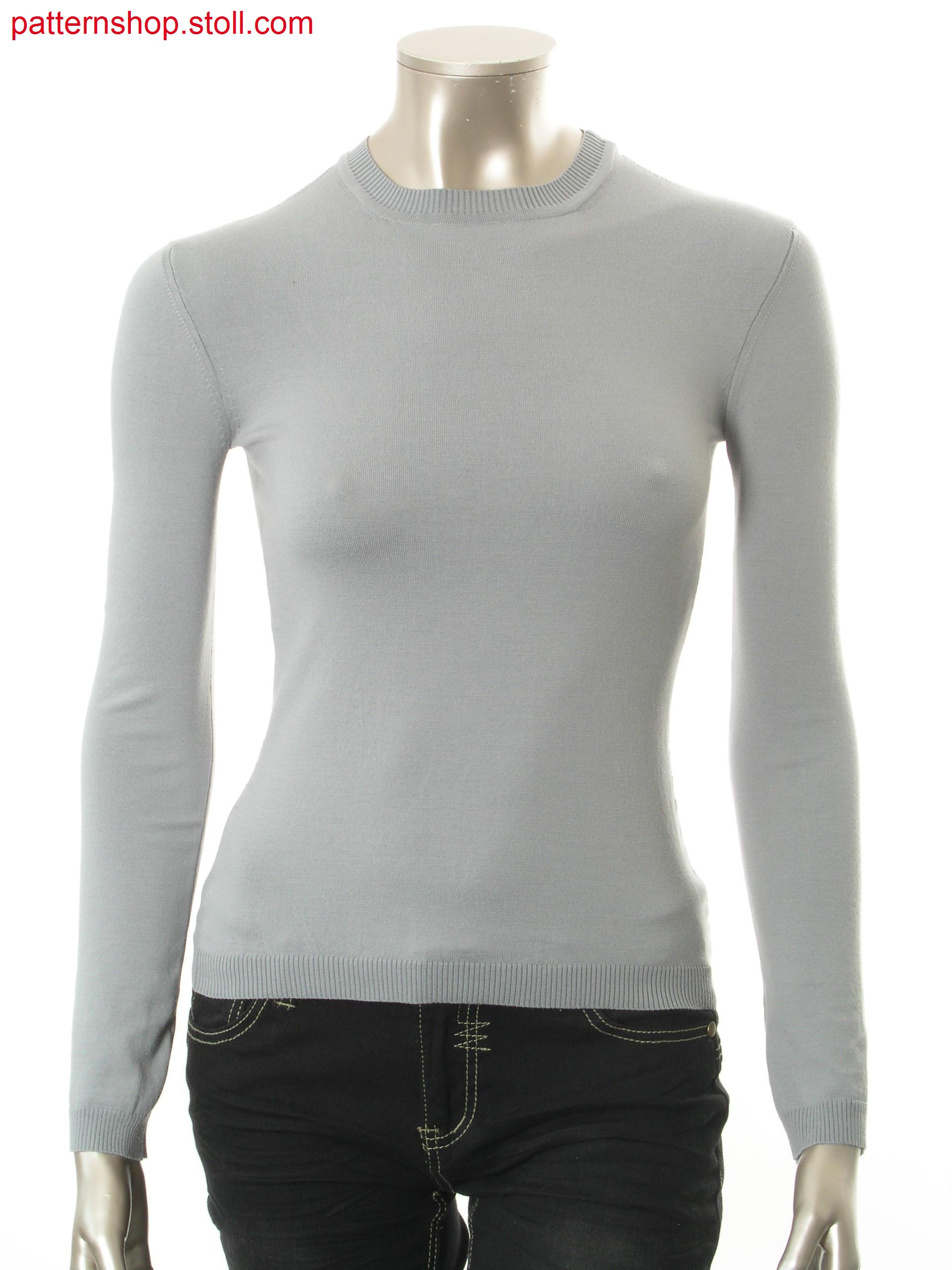 Plated Fully Fashion jersey pullover / Plattierter Fully Fashion Rechts-Links Pullover