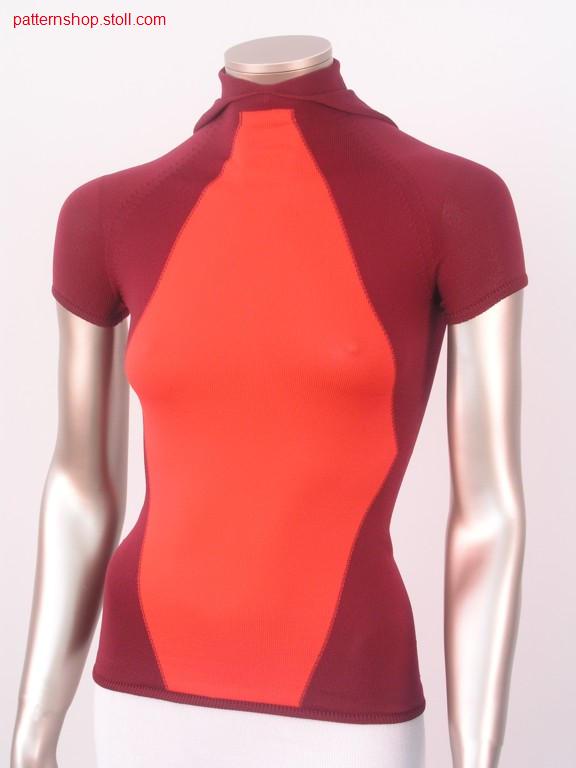 Intarsia short-sleeve raglan pullover / Intarsia kurzarm Raglanpullover