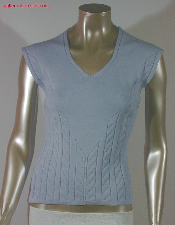 FF-front in RR with drop stitch / FF-Vorderteil in RR mit Nadelzug