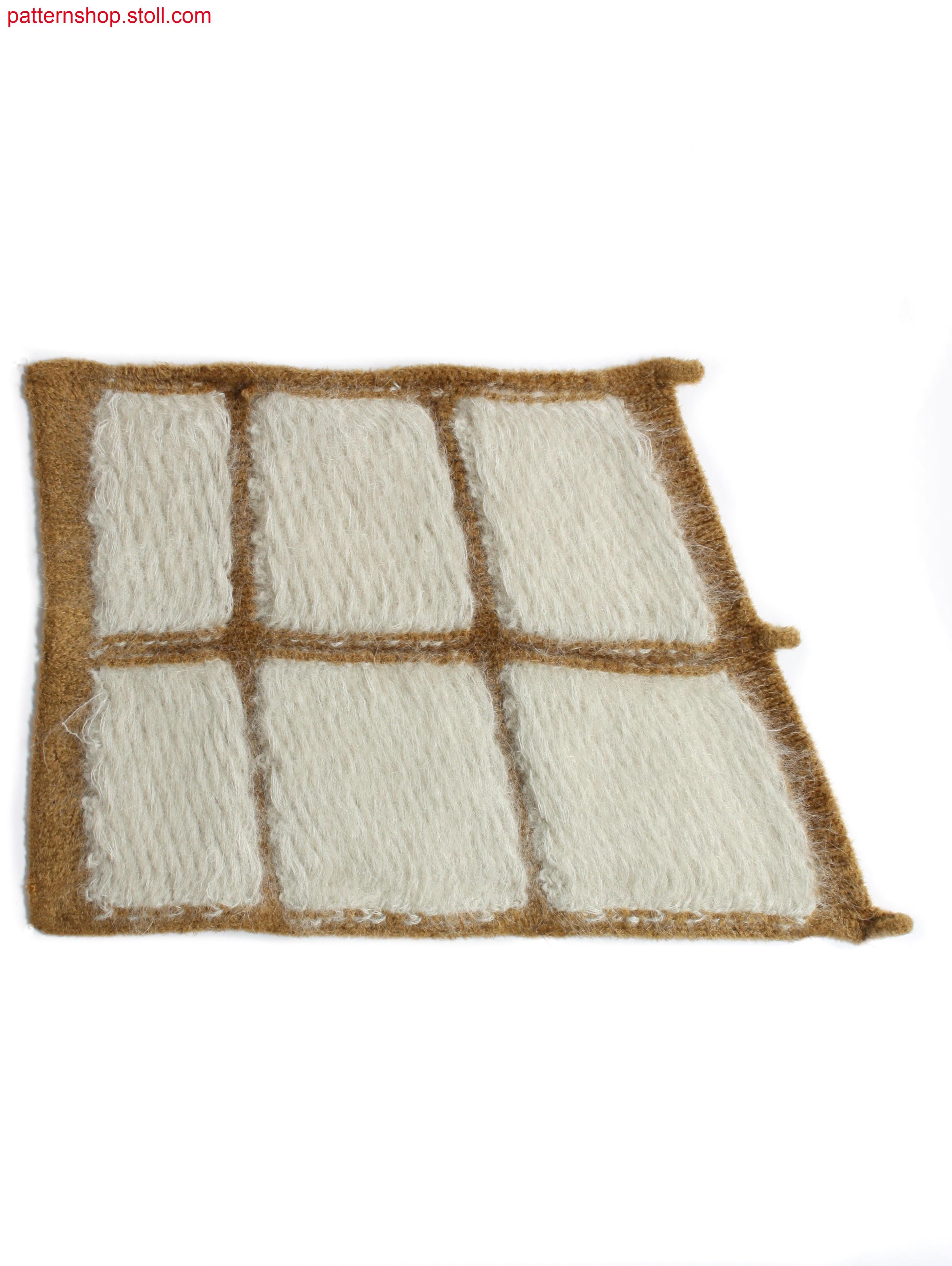 Swatch in float jacquard structure / Musterausschnitt in einfarbiger Flottjacquardstrukur