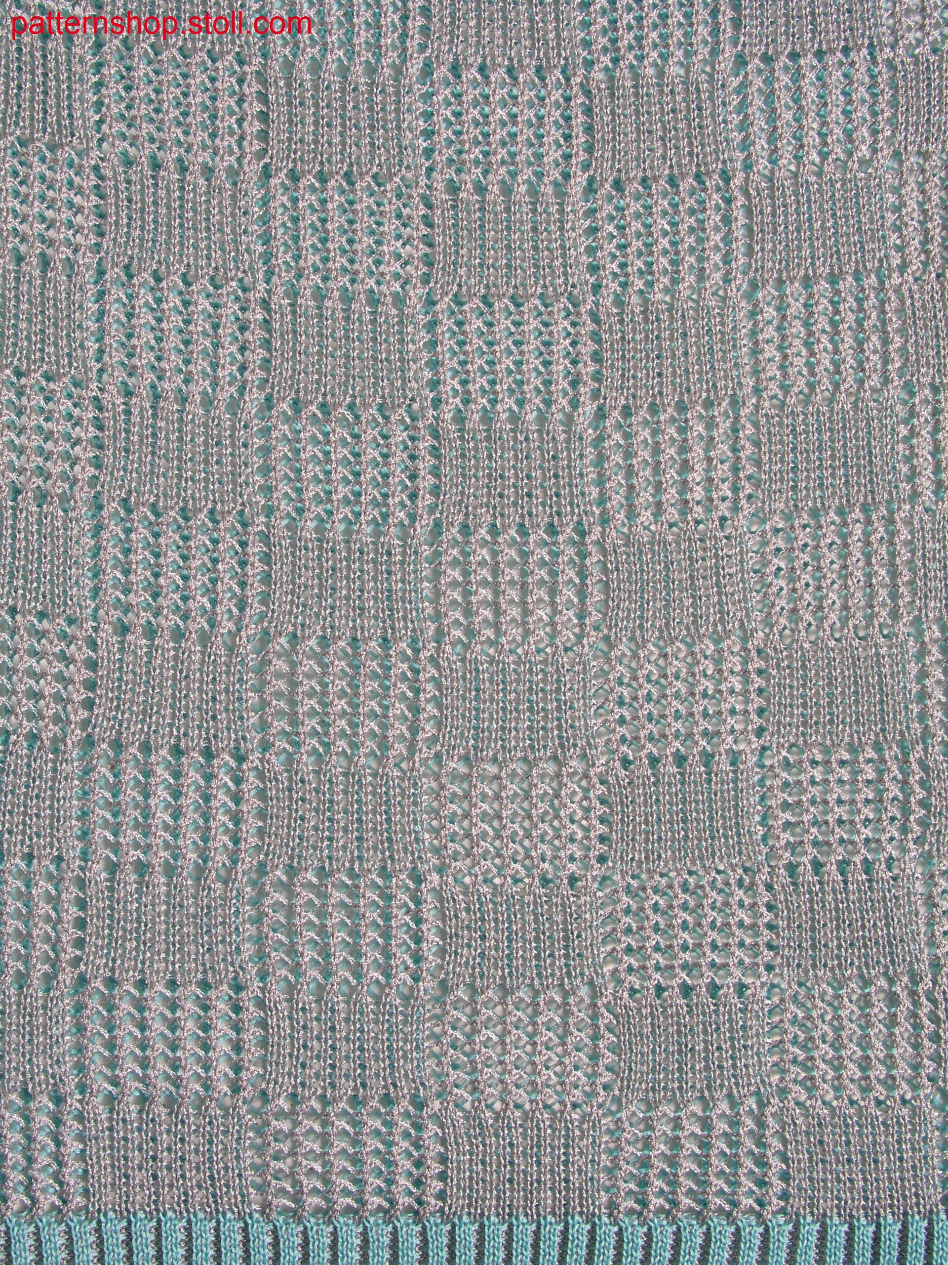 1x1 technique with pointelle structure / 1x1 Technik mit Petinet Struktur