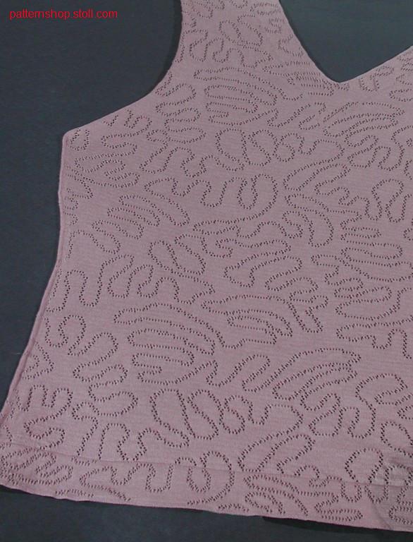 Fitted FF-front with pointelle structure / Tailliertes FF-Vorderteil mit Petinetstruktur