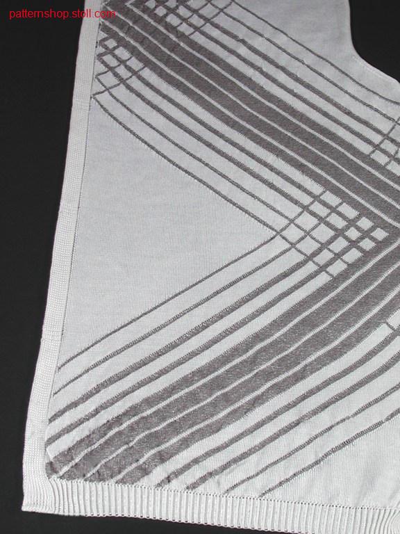 FF-Intarsia cardigan front in jersey / FF-Intarsia Strickjackenvorderteil in Rechts-Links