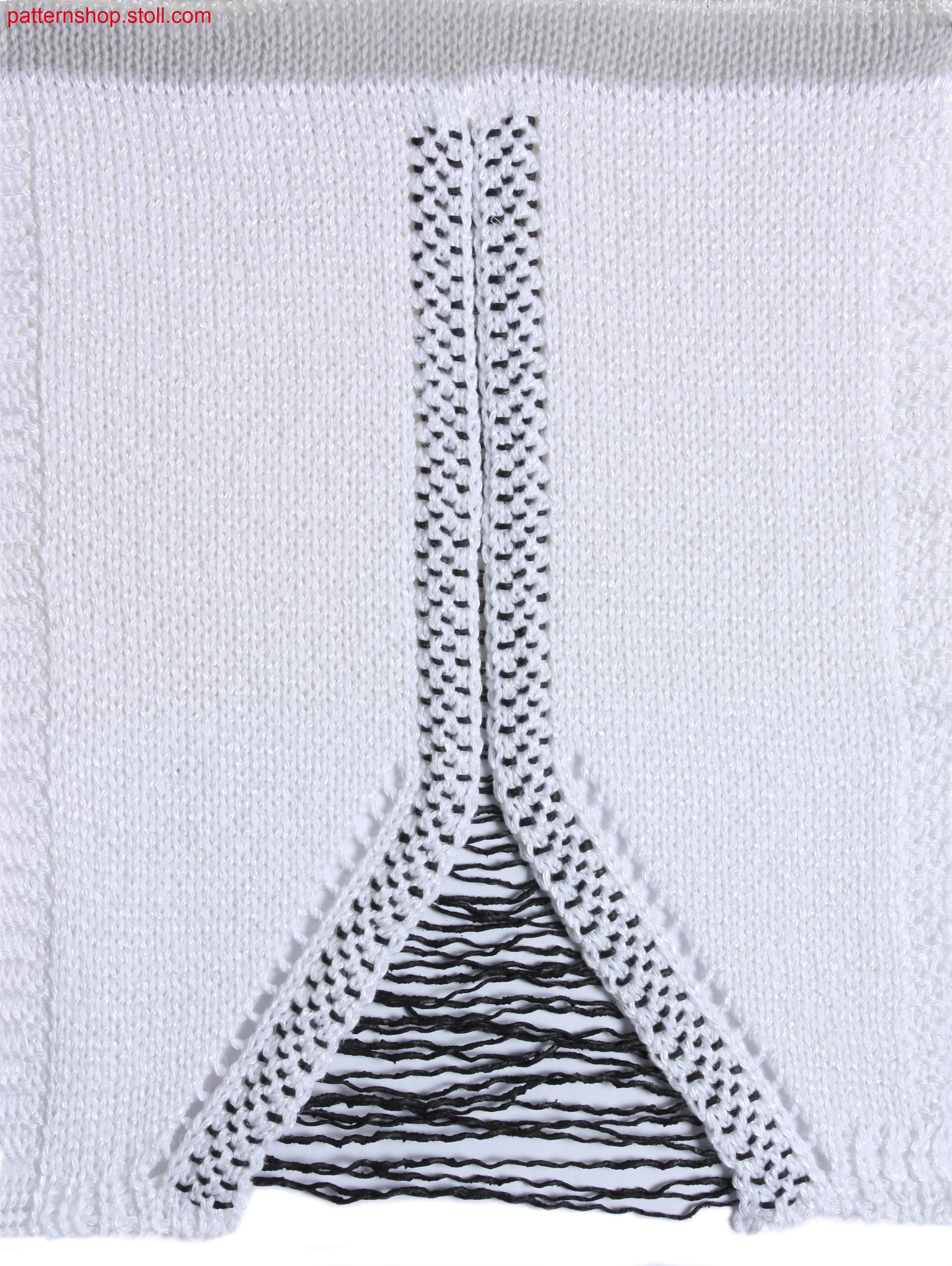 Two-piece intarsia swatch / Zweiteiliger Intarsia-Musterausschnitt