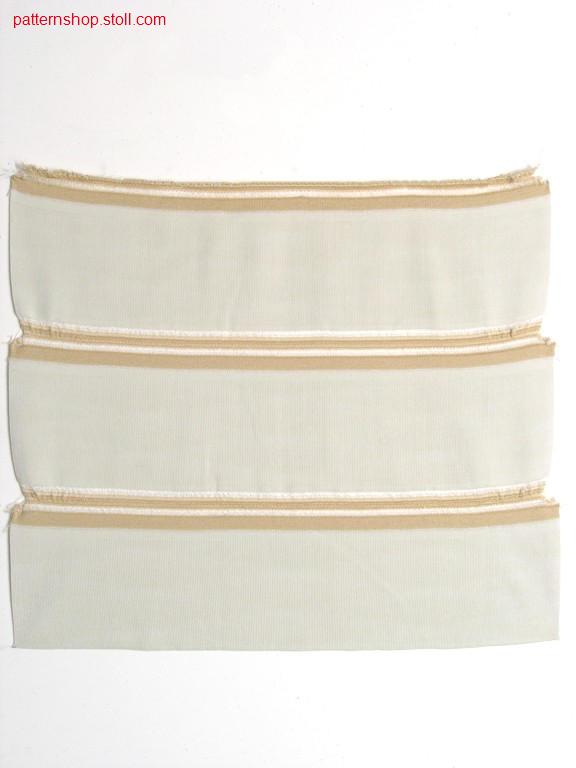 Double jersey polo collar with special start / Rechts-RechtsPolokragen mit Spezialanfang