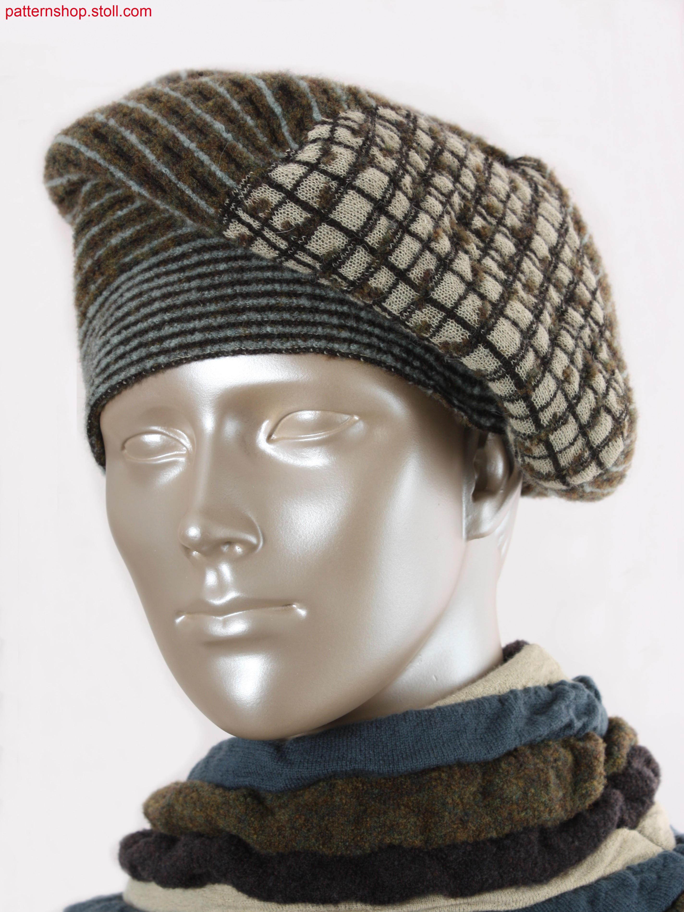 Cap shaped by gore technique / M