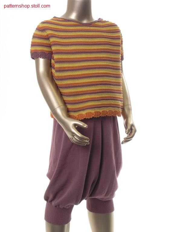 Children's pullover with inserted short sleeves / Kinderpullover mit eingesetzten kurzen