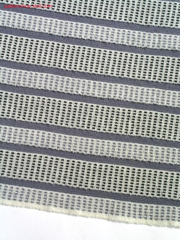 2-colour jacquard-stripes / 2-farbiges Jacquard-Ringelmuster
