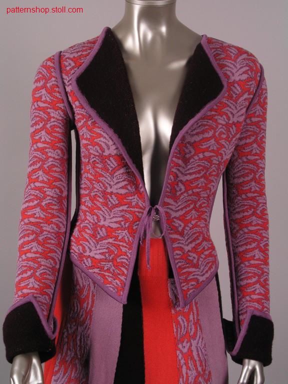 Reversible jacquard cardigan / Jacquard Wendestrickjacke