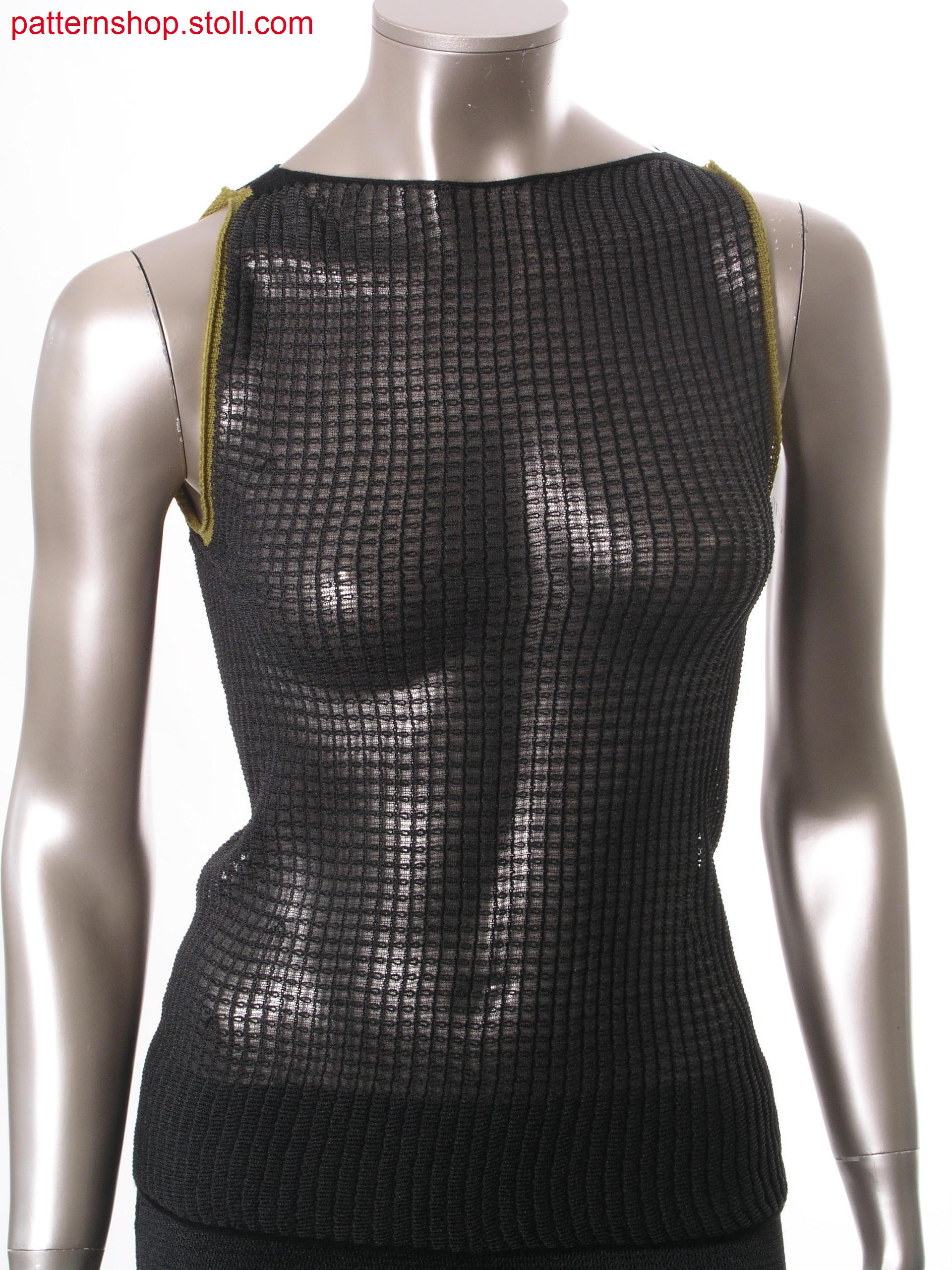 Fully Fashion top with transverse wave structure / Fully Fashion Top mit quer laufender Wellenstruktur