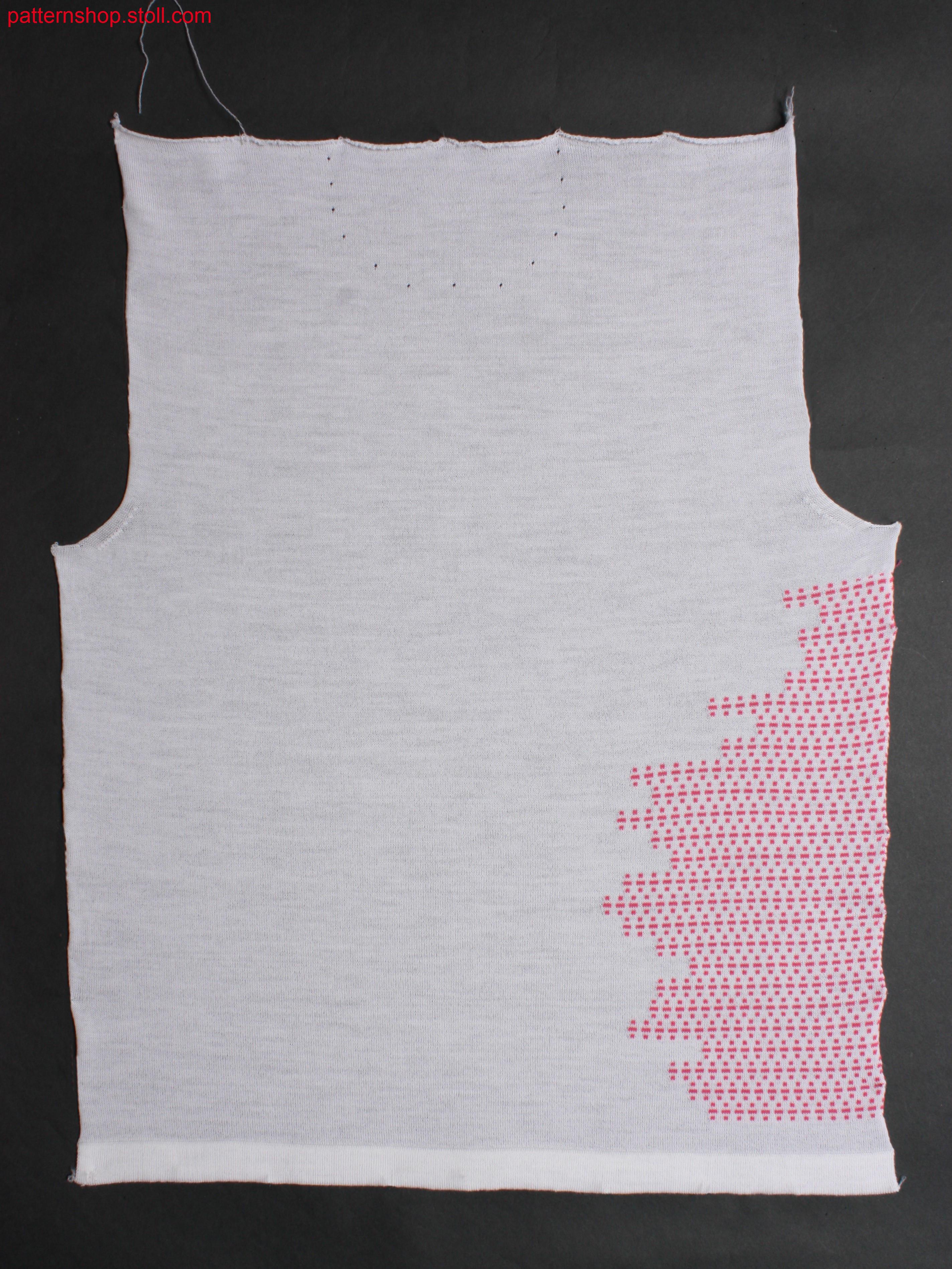 Fully Fashion jersey front in E14 optic / Fully Fashion Rechts-Links Vorderteil in E14 Optik