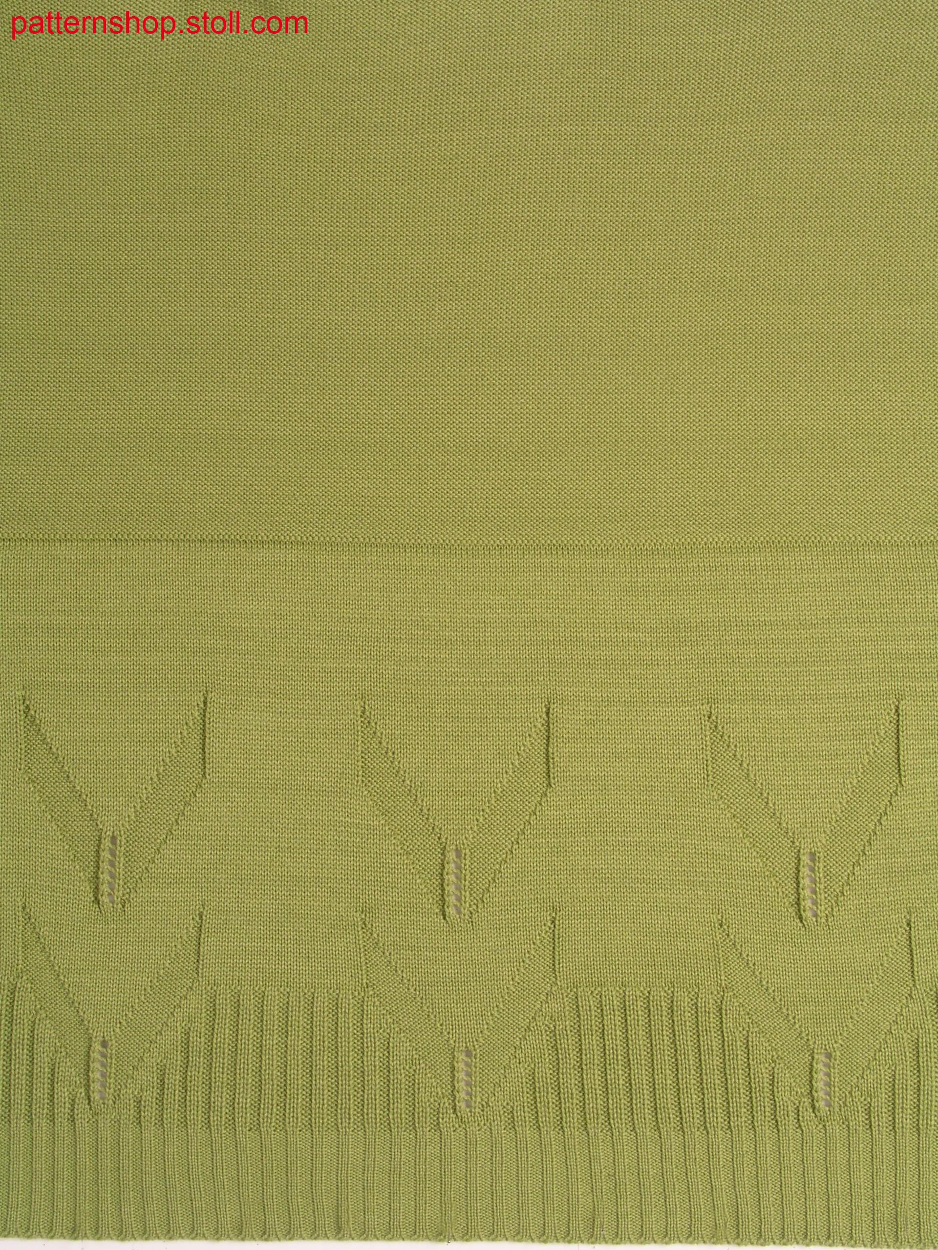 Rib-pattern with pointelle / Rippmuster mit Petinet.