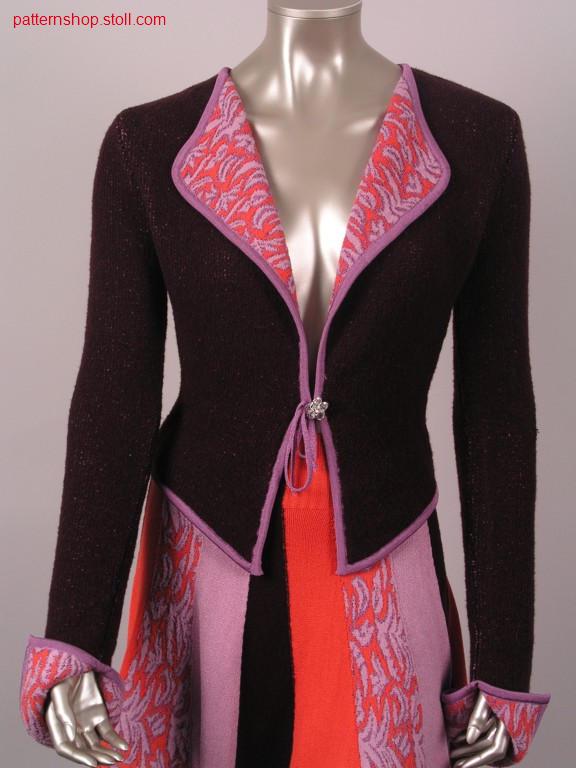 Reversible jacquard cardigan / Jacquard Wendestrickjacke