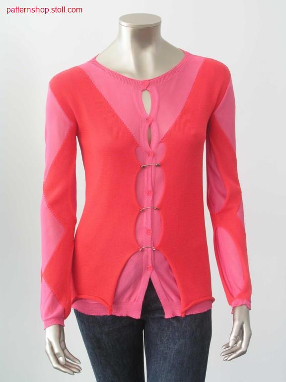 Jacket with buttonhole trim and button loops / Jacke mit Knopflochleiste und Schlingen.