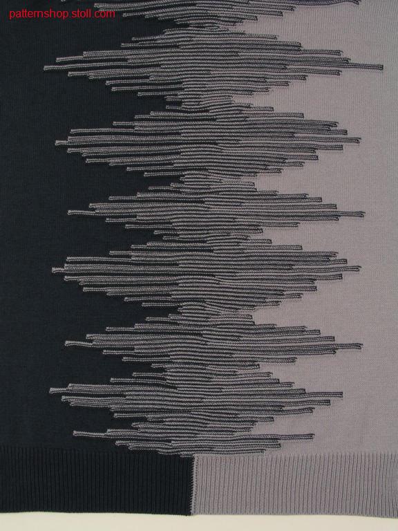 Intarsia pattern with transfer structures / Intarsia Muster mit Umh