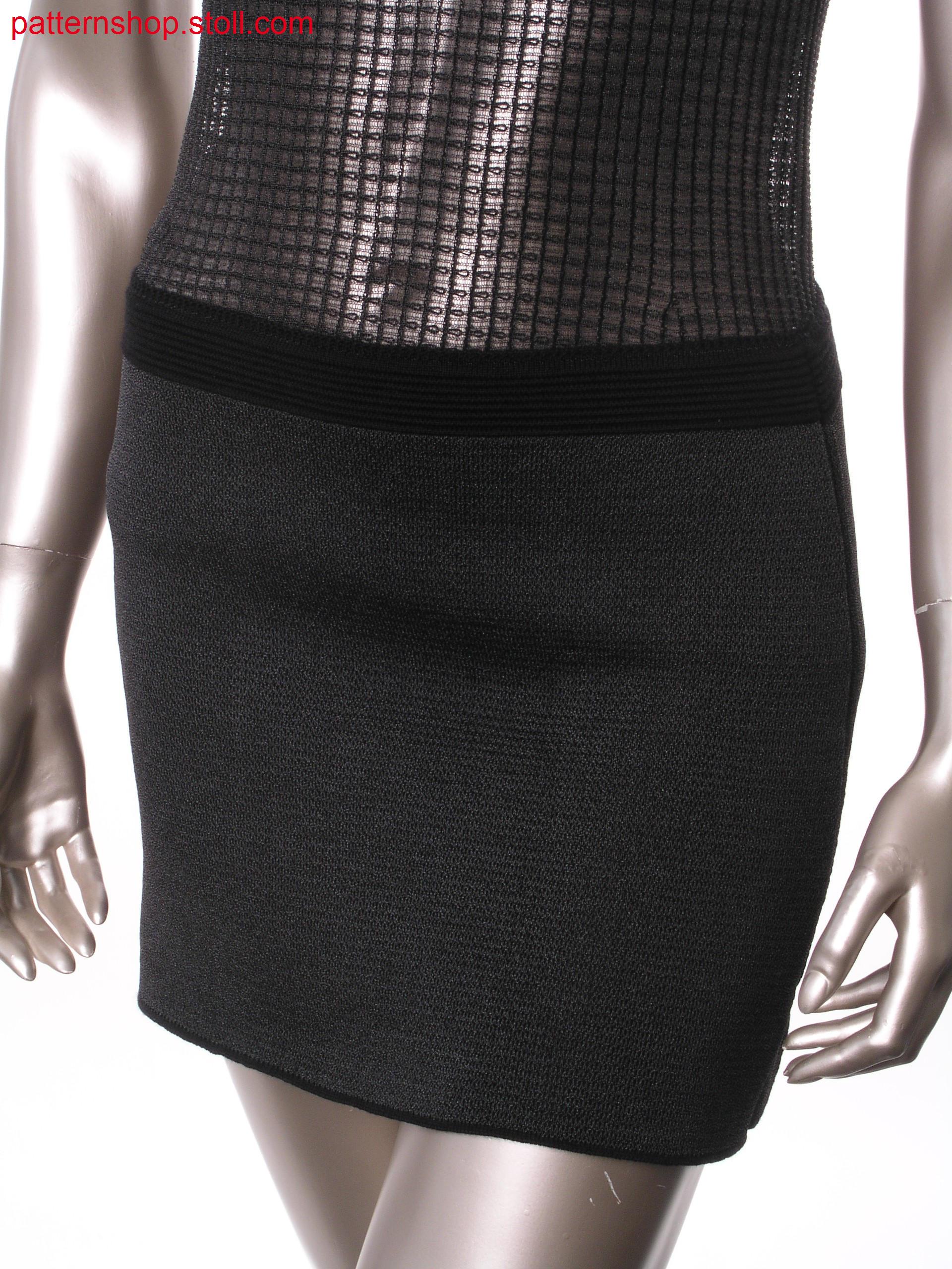 Fully fashion mini skirt with wave structure on both sides /Fully Fashion Minirock mit beidseitiger Wellenstruktur
