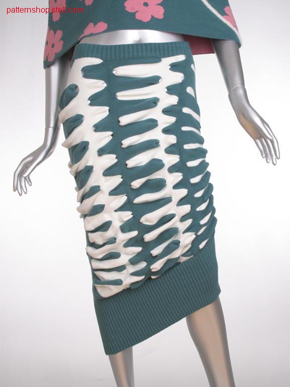 Asymmetric fully fashion jersey skirt / Asymmetrischer FullyFashion Rechts-Links Rock
