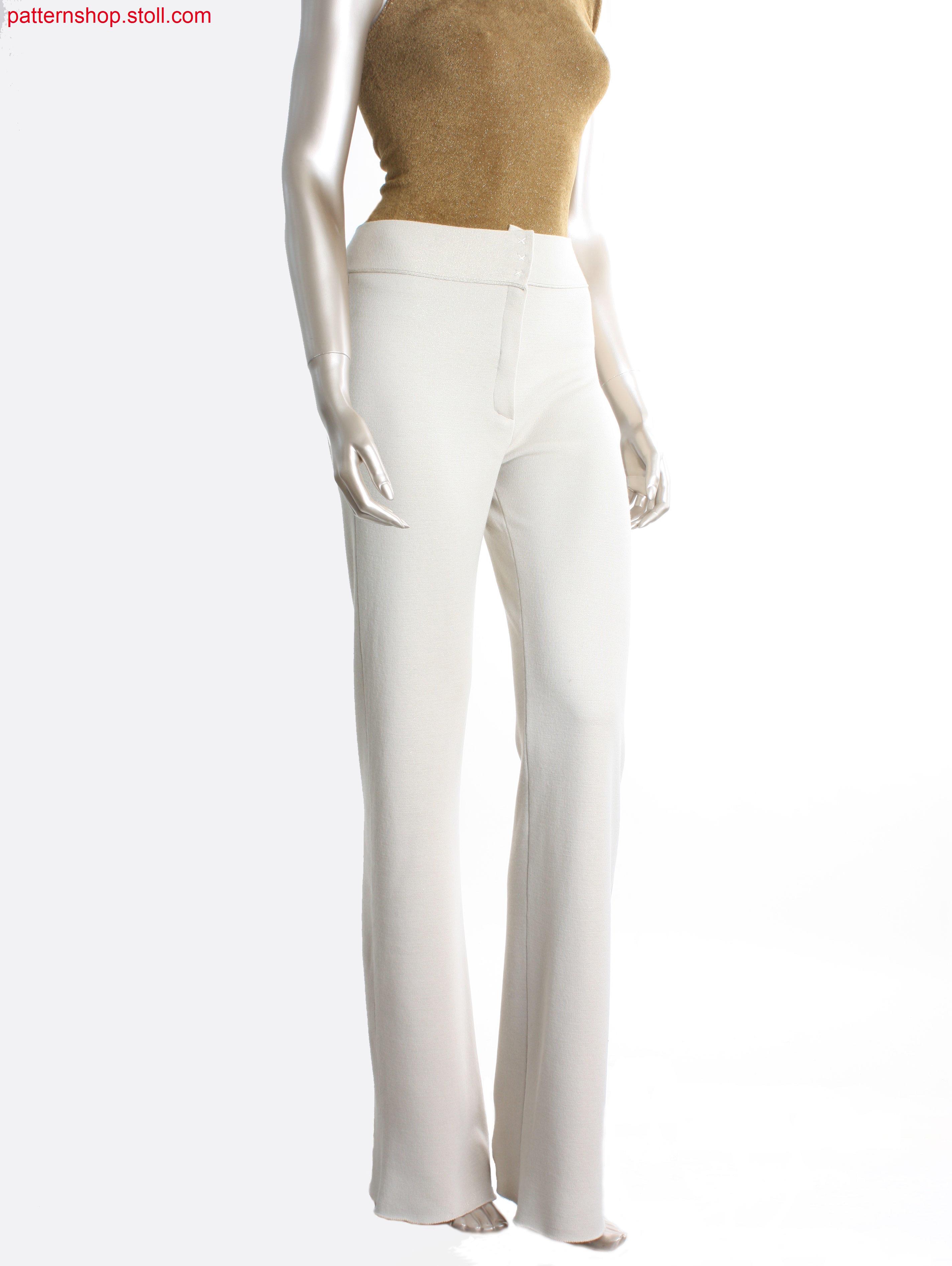 Fully Fashion trousers in jacquard structure / Fully Fashion Hose in Jacquardstruktur