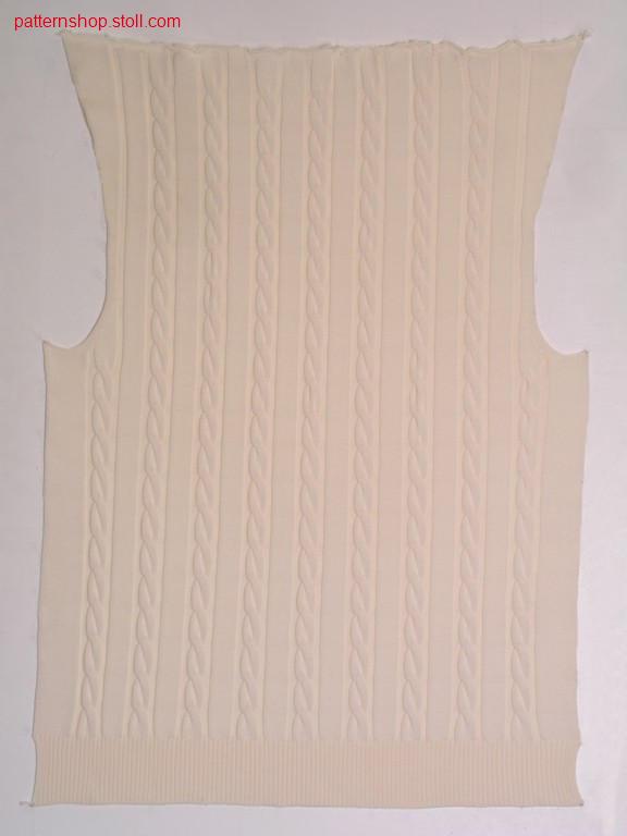 FF-front with 2x6 cables in true gauge stitch optik / FF-Vorderteil mit 2x6 Z