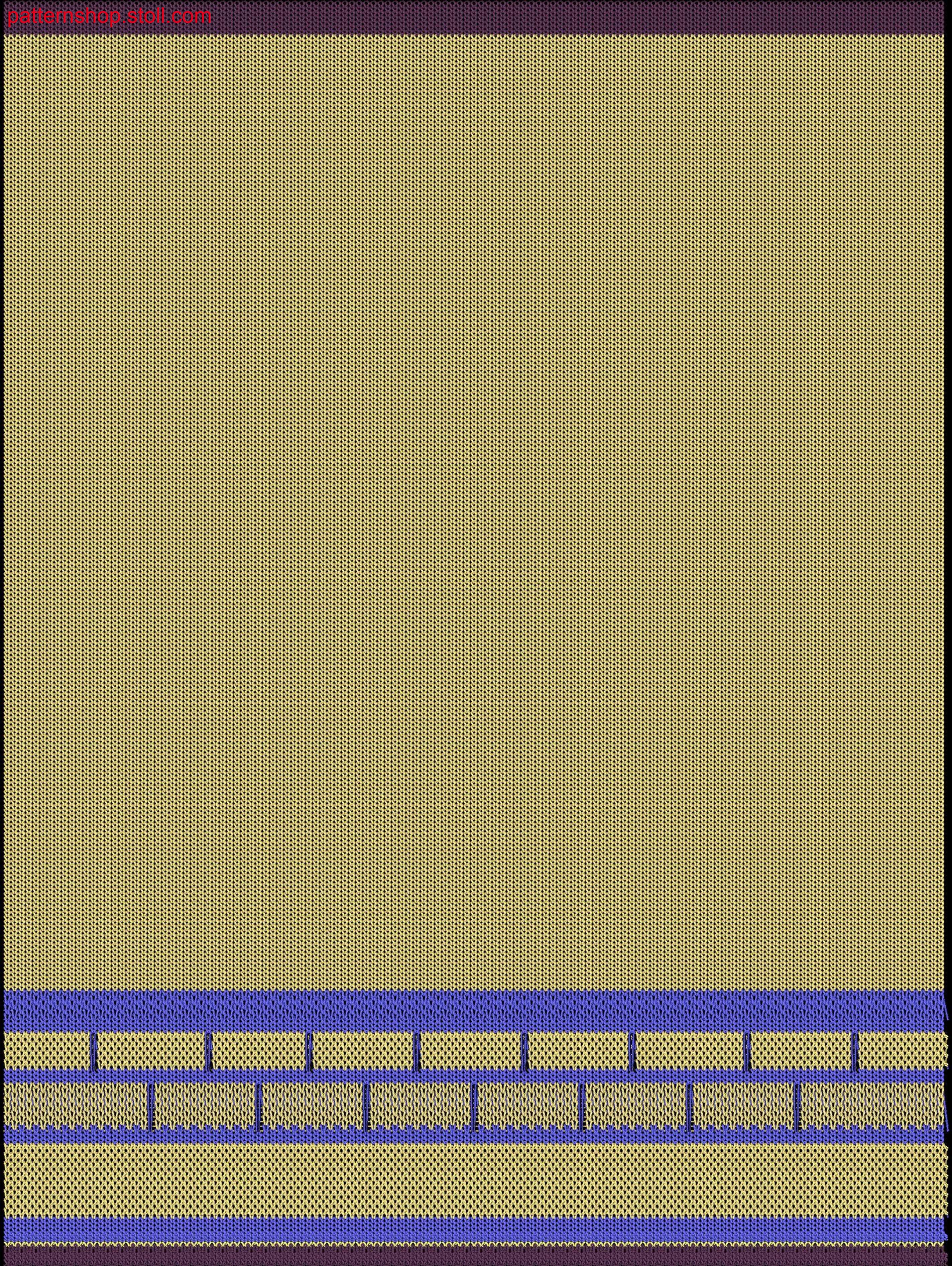 Jersey swatch with full cardigan start / Rechts-Links Musterabschnitt mit Fanganfang