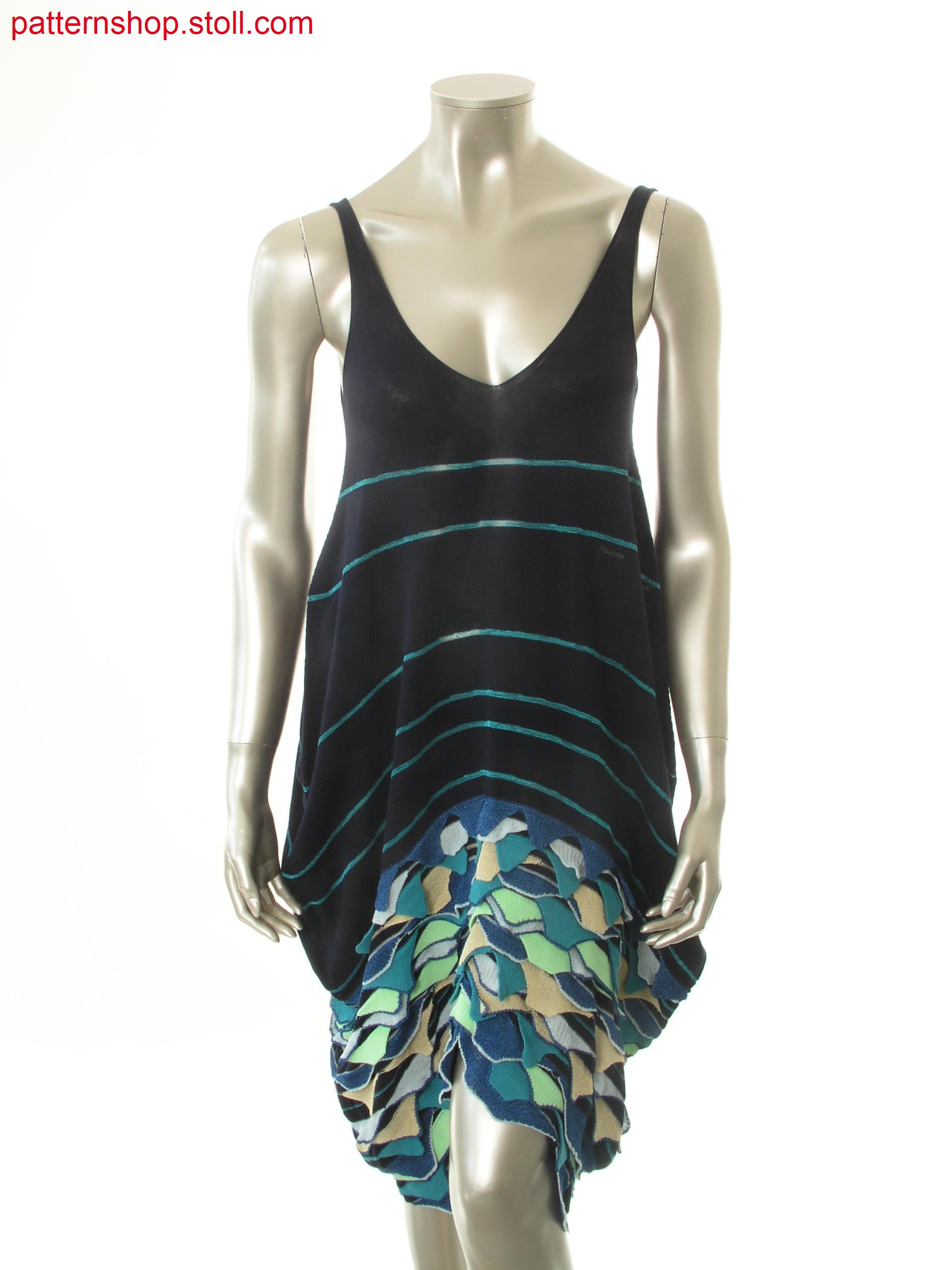 Fully Fashion jersey balloon strap dress / Fully Fashion Rechts-Links Ballon-Tr